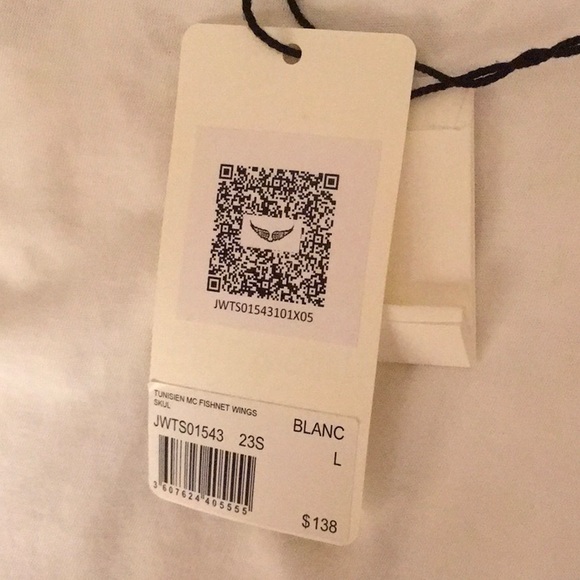 NWT Zadig & Voltaire White Skull Tshirt - Picture 7 of 8